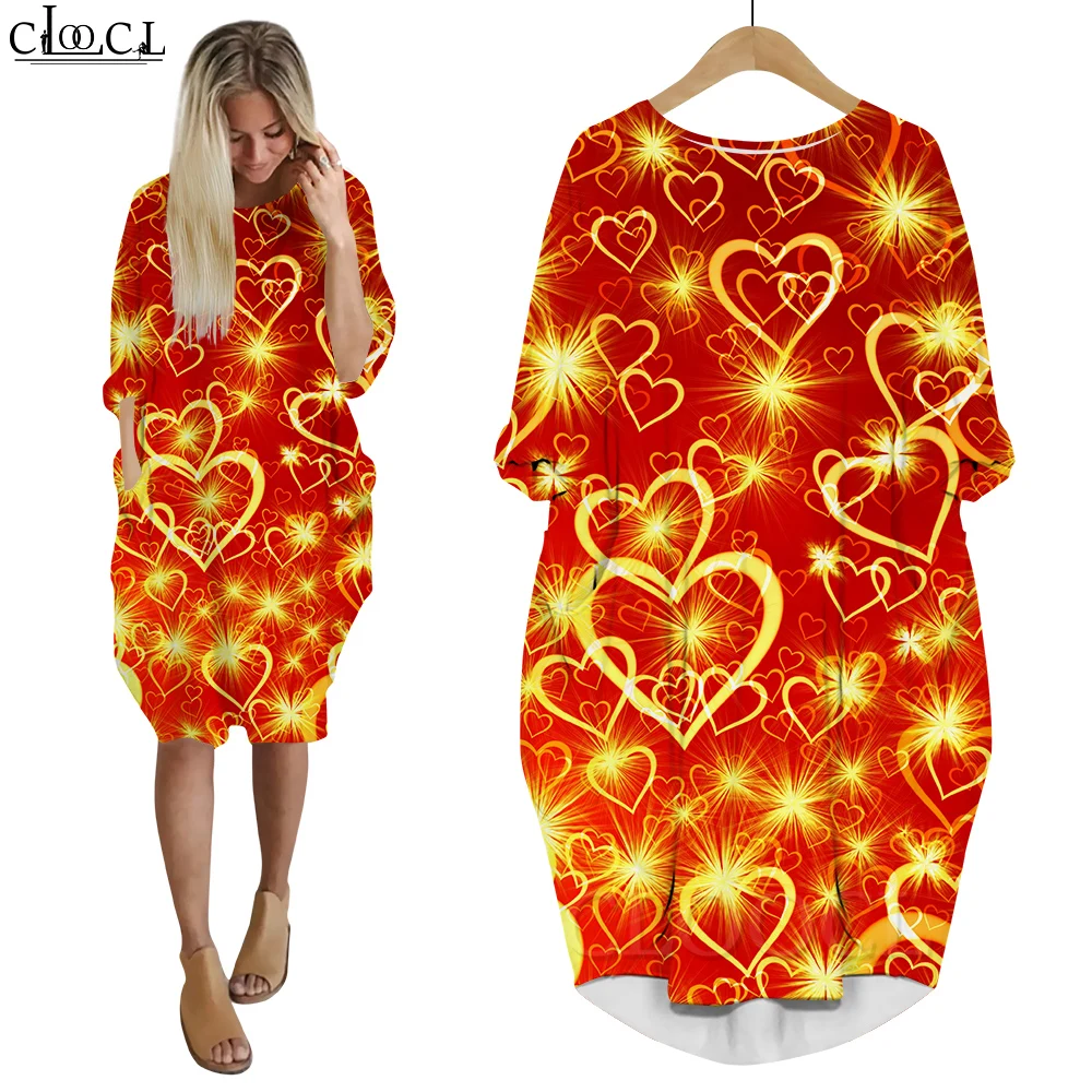CLOOCL Love Heart Dresses 3D Printing Long Sleeve Robe Femme Loose Casual Valentine's Day Party Dress Y2k Clothing
CLOOCL Love Heart Dresses 3D Printing Long Sleeve Robe Femme Loose Casual Valentine's Day Party Dress Y2k Clothing