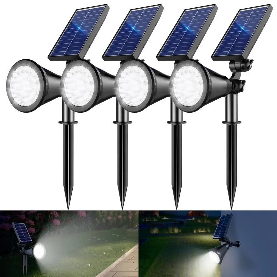 Spot Lights Outdoor, 36 LEDs 1000LM Adjustable Solar Lights Outdoor Waterproof, 2in1 Solar Powered Spotlights Landscape Lighting
Spot Lights Outdoor, 36 LEDs 1000LM Adjustable Solar Lights Outdoor Waterproof, 2in1 Solar Powered Spotlights Landscape Lighting