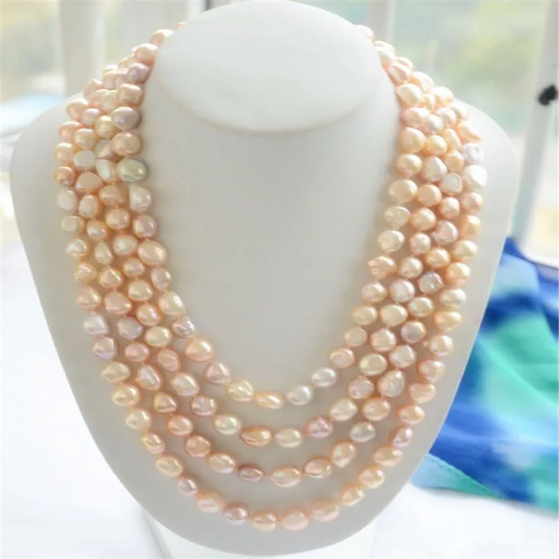 natural 9-10mm Natural freshwater pearls multicolor pink pearl necklace 80inch
natural 9-10mm Natural freshwater pearls multicolor pink pearl necklace 80inch
