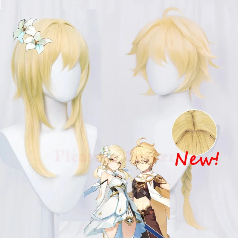 Genshin Impact Aether Lumine Cosplay Wig Pre Styled Role Play Props Heat Resistant Kong Ying Sora Hotaru Cosplay Wig
Genshin Impact Aether Lumine Cosplay Wig Pre Styled Role Play Props Heat Resistant Kong Ying Sora Hotaru Cosplay Wig
