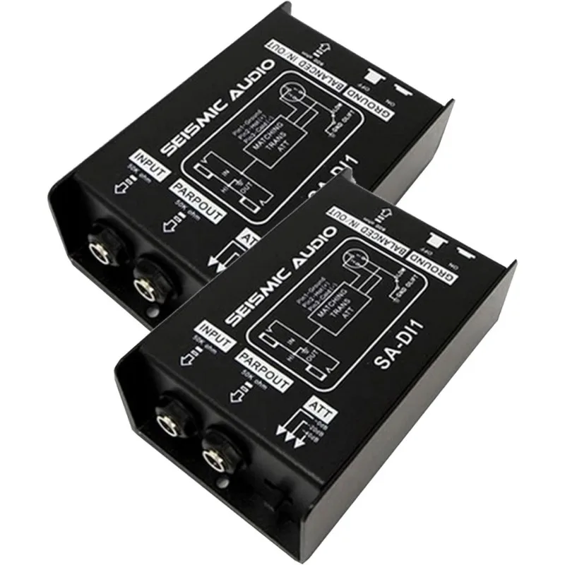 Passive Direct Box with Ground Lift and Attenuator Switch for Speakers Audio DI
Passive Direct Box with Ground Lift and Attenuator Switch for Speakers Audio DI