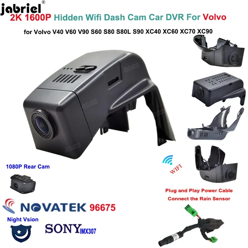 New 2K 1600P Auto Wifi Car DVR Dash Cam Video Recorder Car Camera For Volvo XC40 XC60 XC70 XC90 S60 S80 S80L S90 V40 V60 V90
New 2K 1600P Auto Wifi Car DVR Dash Cam Video Recorder Car Camera For Volvo XC40 XC60 XC70 XC90 S60 S80 S80L S90 V40 V60 V90