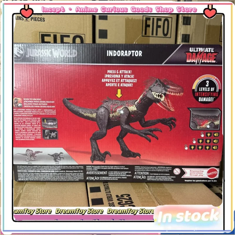 In Stock World JCG26 Ultimate Damage Scorpios Indoraptor Dinosaur Figure Interactive Model with Sound and LightCollection Gift
In Stock World JCG26 Ultimate Damage Scorpios Indoraptor Dinosaur Figure Interactive Model with Sound and LightCollection Gift