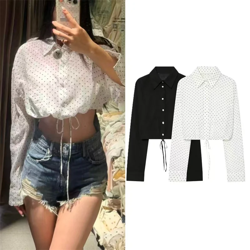 2026 Summer New Style Women's Shirt Long Sleeve Lightweight Tie-Detail Romantic Short Thin Shirt Beach Vacation Trendy Fashion
2026 Summer New Style Women's Shirt Long Sleeve Lightweight Tie-Detail Romantic Short Thin Shirt Beach Vacation Trendy Fashion