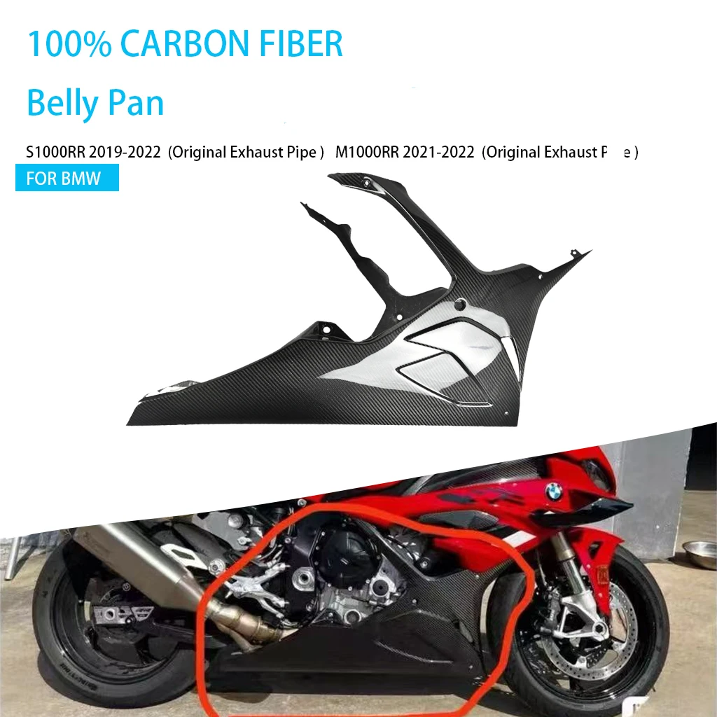 For BMW S1000RR 2019+ M1000RR Carbon Fiber Lower Belly Pan Motorcycle Accessories Parts Under Fairing Kit Original Exhaust Pipe
For BMW S1000RR 2019+ M1000RR Carbon Fiber Lower Belly Pan Motorcycle Accessories Parts Under Fairing Kit Original Exhaust Pipe