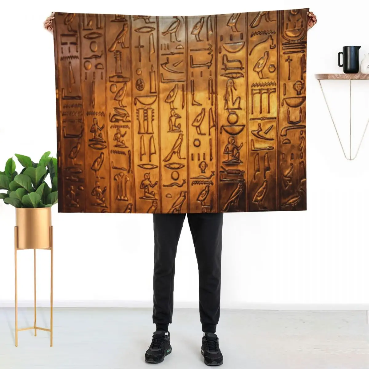 Egyptian hieroglyphs Throw Blanket Warm Flannel Blanket for Couch Chair Bedroom
Egyptian hieroglyphs Throw Blanket Warm Flannel Blanket for Couch Chair Bedroom