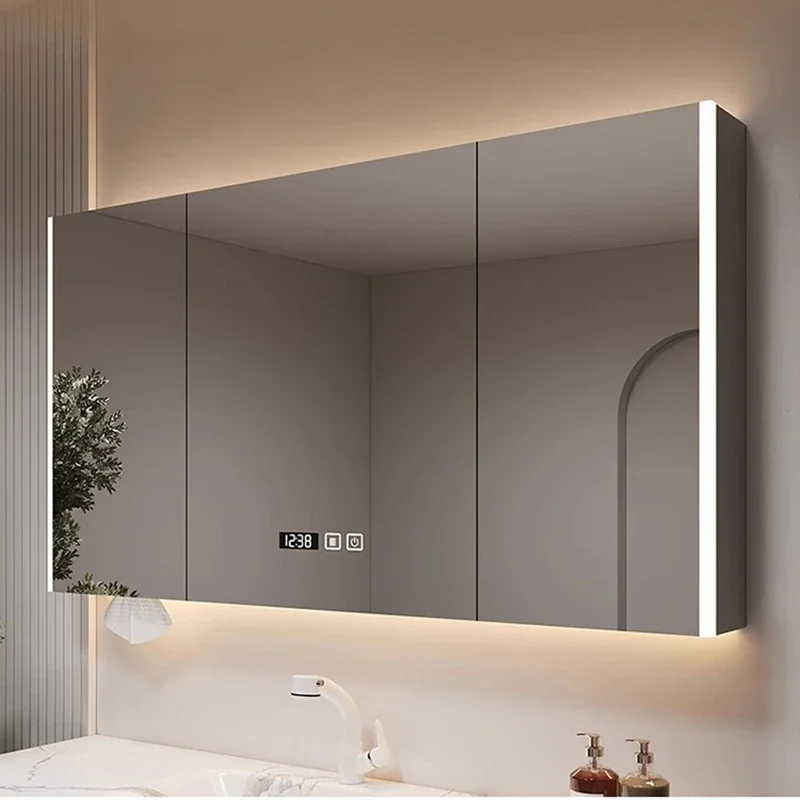 Modern Solid Wood Smart Bathroom Mirror Cabinet Bathroom Locker Makeup Mirror Creativity Bathroom Furniture Muebles De Baño FYBC
Modern Solid Wood Smart Bathroom Mirror Cabinet Bathroom Locker Makeup Mirror Creativity Bathroom Furniture Muebles De Baño FYBC