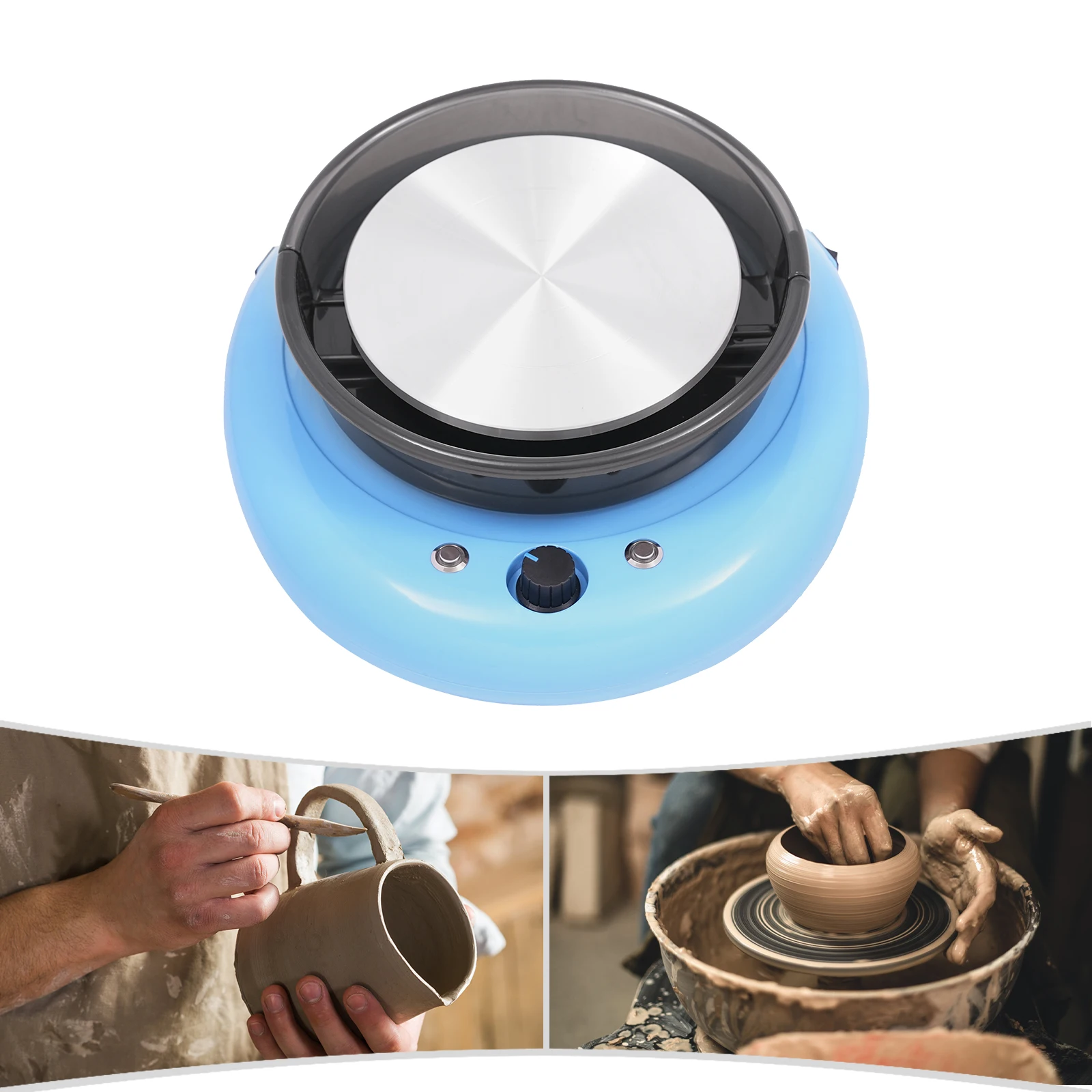 Ceramic Machine for Pottery, 60W Motor, 5.91-Inch Turntable, Adjustable Speed 0-180rpm, Includes Tools, Clay, and Acrylic Paints
Ceramic Machine for Pottery, 60W Motor, 5.91-Inch Turntable, Adjustable Speed 0-180rpm, Includes Tools, Clay, and Acrylic Paints