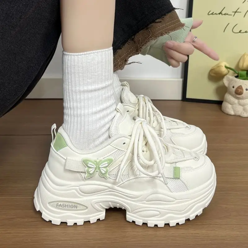New Arrival Women's Dad Shoes Summer Butterfly Design Lightweight Platform Sneakers Height Increasing Chunky Sole Casual Walking
New Arrival Women's Dad Shoes Summer Butterfly Design Lightweight Platform Sneakers Height Increasing Chunky Sole Casual Walking