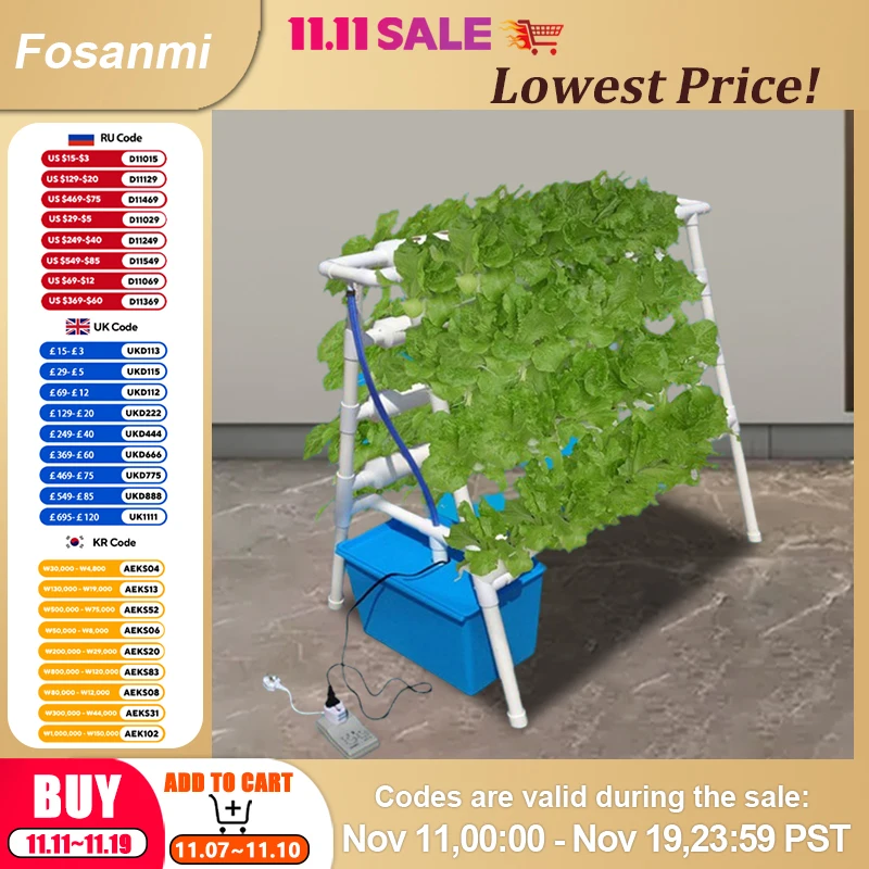 Комплект системы выращивания гидропоники, 72 объекта, гидропонное оборудование для труб из ПВХ, двухсторонняя посадочная стойка, гидропонные овощи и травы
Комплект системы выращивания гидропоники, 72 объекта, гидропонное оборудование для труб из ПВХ, двухсторонняя посадочная стойка, гидропонные овощи и травы