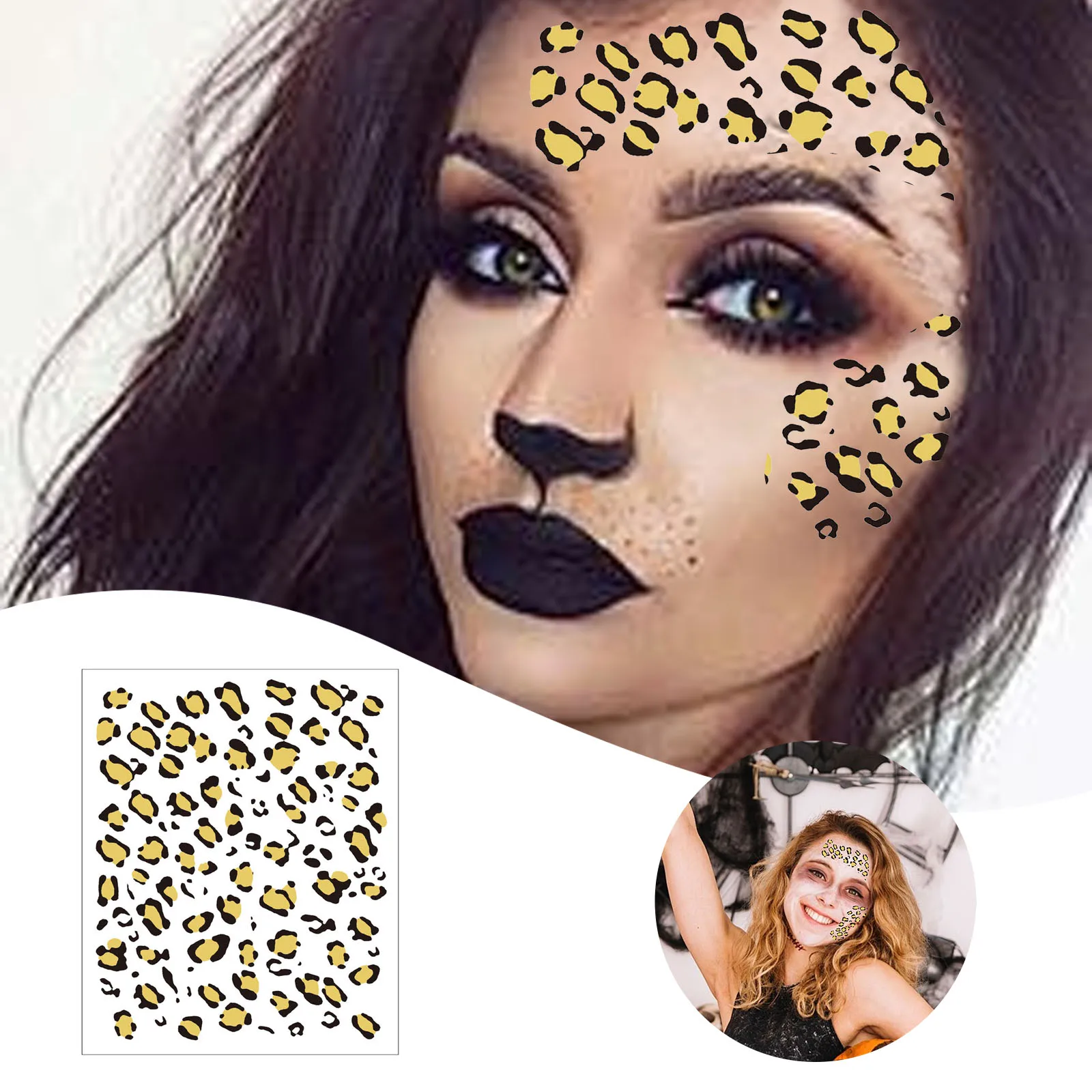 Модные временные татуировки с золотым леопардовым принтом для женщин, сексуальные водонепроницаемые поддельные татуировки на теле, наклейки для Хэллоуина, вечерние принадлежности
Модные временные татуировки с золотым леопардовым принтом для женщин, сексуальные водонепроницаемые поддельные татуировки на теле, наклейки для Хэллоуина, вечерние принадлежности