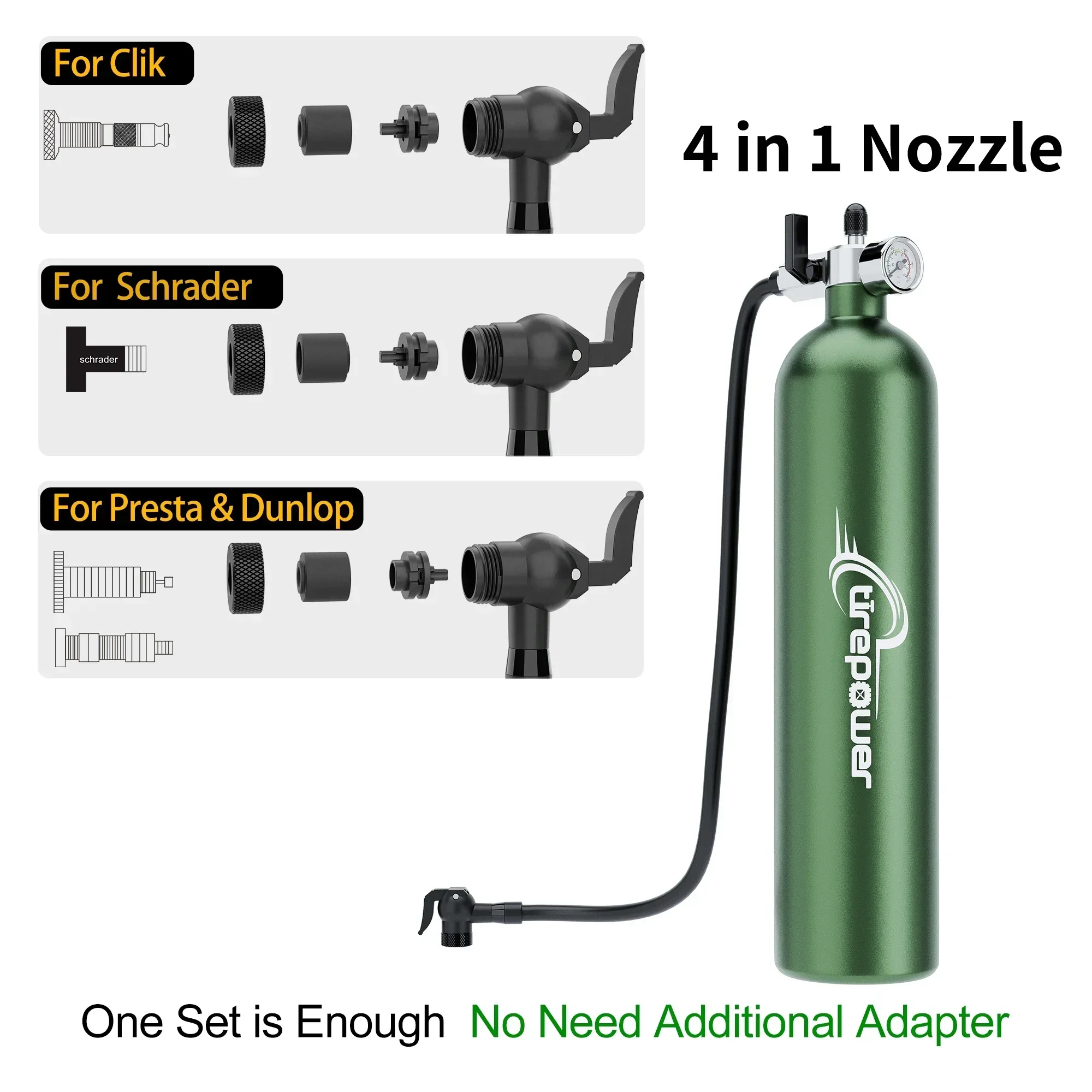 1.3L MTB Road Inflator Tyre Air bottle Tire Booster With Valve Gas Cylinder with Pressure Gauge For Bike Vacuum Tubeless Tire
1.3L MTB Road Inflator Tyre Air bottle Tire Booster With Valve Gas Cylinder with Pressure Gauge For Bike Vacuum Tubeless Tire