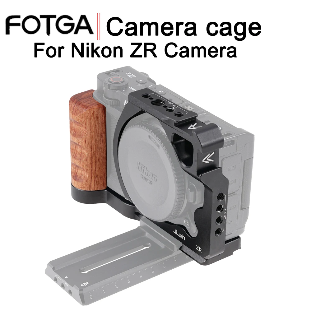 FOTGA ZV-E10 II Camera Cage With Wooden Handle Top Hand Grip Quick Release Plate Cage Kit Protective For Sony ZV-E10 II Camera
FOTGA ZV-E10 II Camera Cage With Wooden Handle Top Hand Grip Quick Release Plate Cage Kit Protective For Sony ZV-E10 II Camera