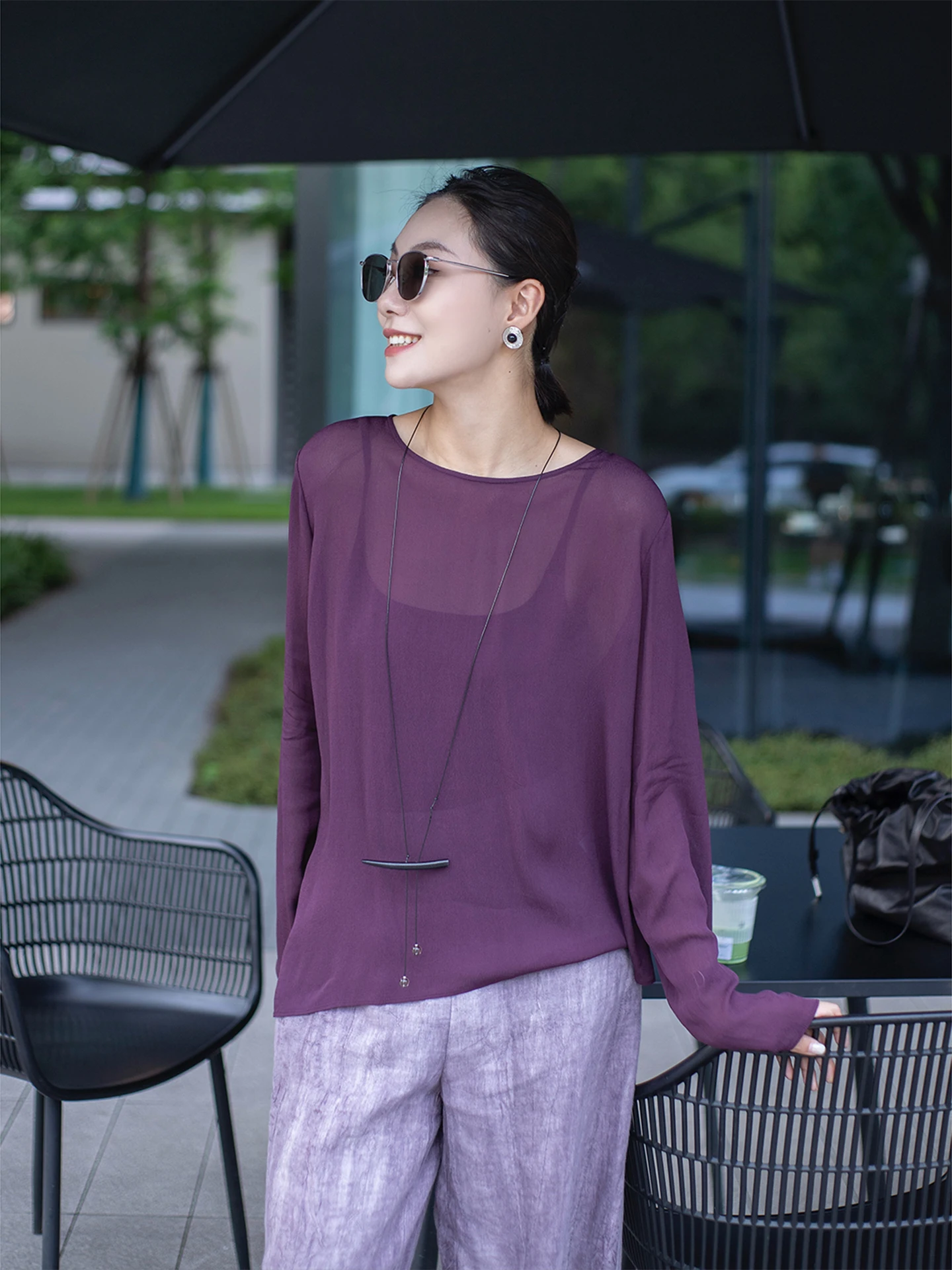 Loose Long Sve Women's Top Faionable Casual Sle Versatile Basic Color Breathable Comfortable Wear for Commuting
Loose Long Sve Women's Top Faionable Casual Sle Versatile Basic Color Breathable Comfortable Wear for Commuting