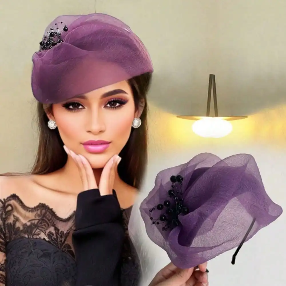 Элегантная женская винтажная повязка на голову с искусственным жемчугом - высококачественная ткань и бусины, винтажные аксессуары для волос
Элегантная женская винтажная повязка на голову с искусственным жемчугом - высококачественная ткань и бусины, винтажные аксессуары для волос