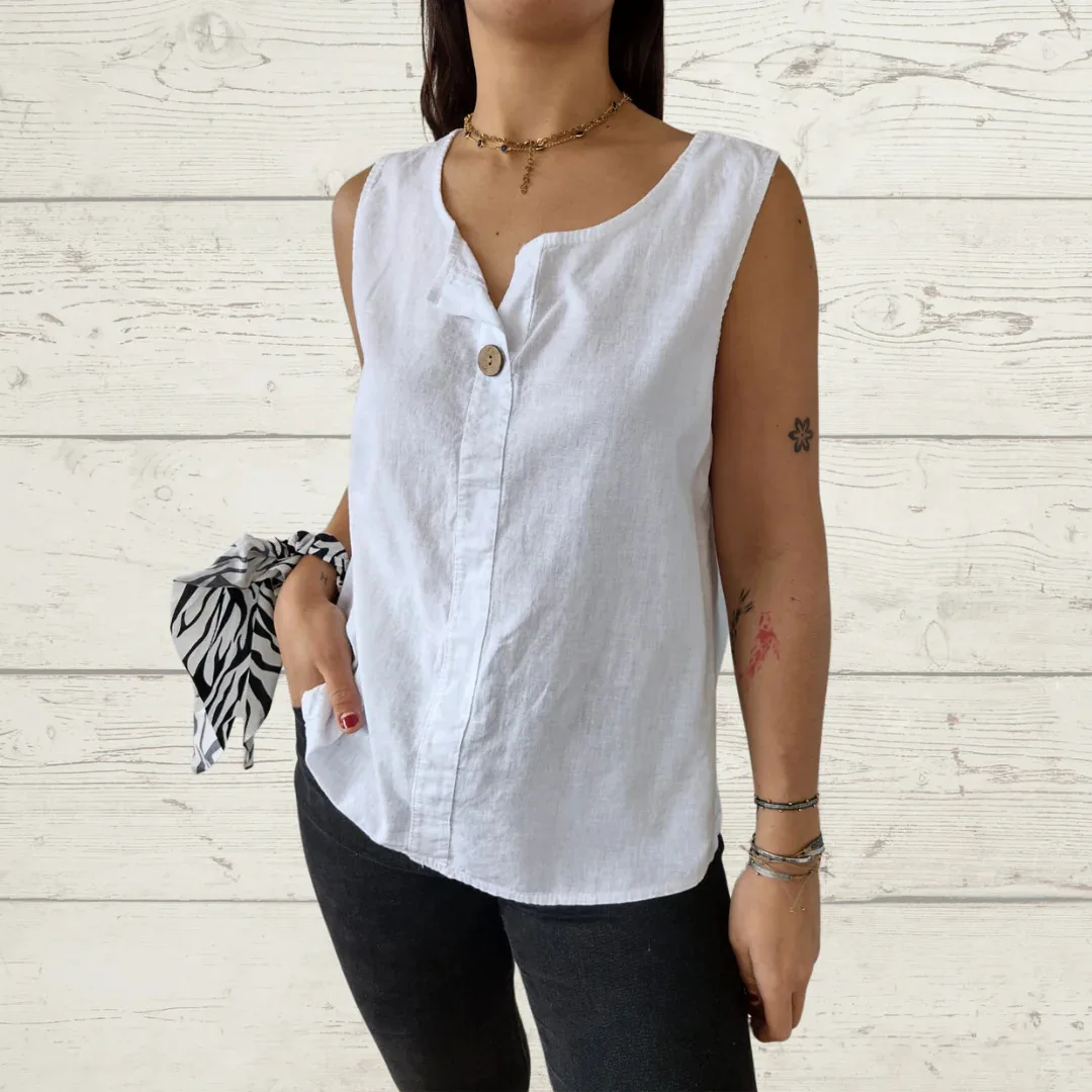 2025 Summer Elegant Women Vests Cotton Irregular Buttons Up Commute Work Tops Sleeveless Solid Color V Neck Casual t-shirt Tops
2025 Summer Elegant Women Vests Cotton Irregular Buttons Up Commute Work Tops Sleeveless Solid Color V Neck Casual t-shirt Tops