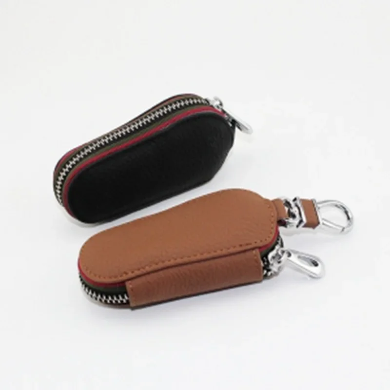 Fashionable Leather Key Case for Car with Zipper and Keychain for Both Men and Women
Fashionable Leather Key Case for Car with Zipper and Keychain for Both Men and Women