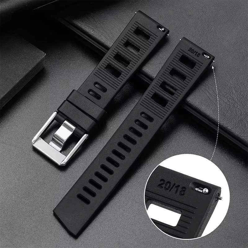 Watchdive High Quality Rubber Strap 20mm Quick Use Comfortable Strap Breathable Fashion Strap Watch Accessories
Watchdive High Quality Rubber Strap 20mm Quick Use Comfortable Strap Breathable Fashion Strap Watch Accessories