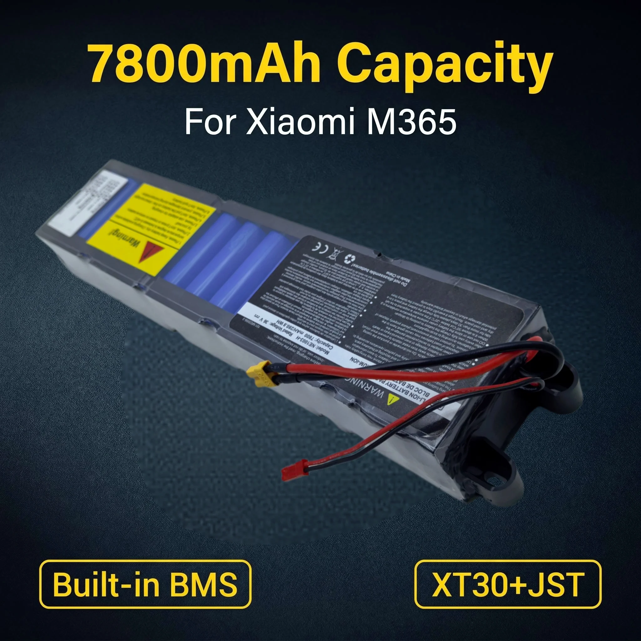 36V 7800mAh Li-ion Battery For Xiaomi M365 Scooter BMS Protection battery pack
36V 7800mAh Li-ion Battery For Xiaomi M365 Scooter BMS Protection battery pack