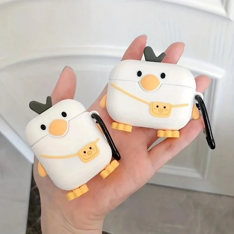 Funny Cartoon Cute Duck Silicone Earphone Cover For Apple Airpods Pro 3 2 1 Case For Apple Airpods 3 3rd Generation Cover Cases
Funny Cartoon Cute Duck Silicone Earphone Cover For Apple Airpods Pro 3 2 1 Case For Apple Airpods 3 3rd Generation Cover Cases