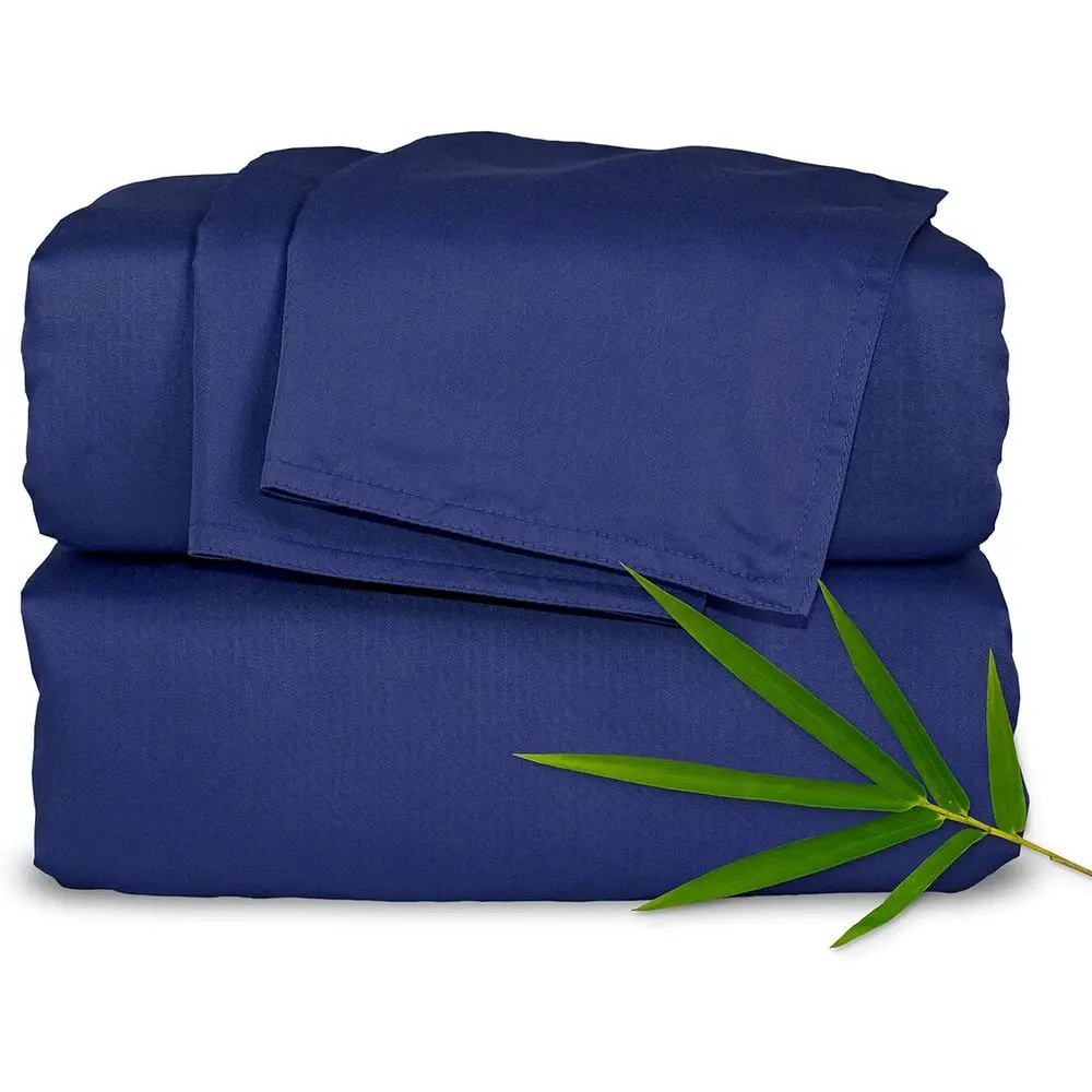 Luxurious Bamboo Viscose California King Sheet Set, Organic, Cool, Double Stitched, 2-Year Guarantee (Cobalt Blue)
Luxurious Bamboo Viscose California King Sheet Set, Organic, Cool, Double Stitched, 2-Year Guarantee (Cobalt Blue)