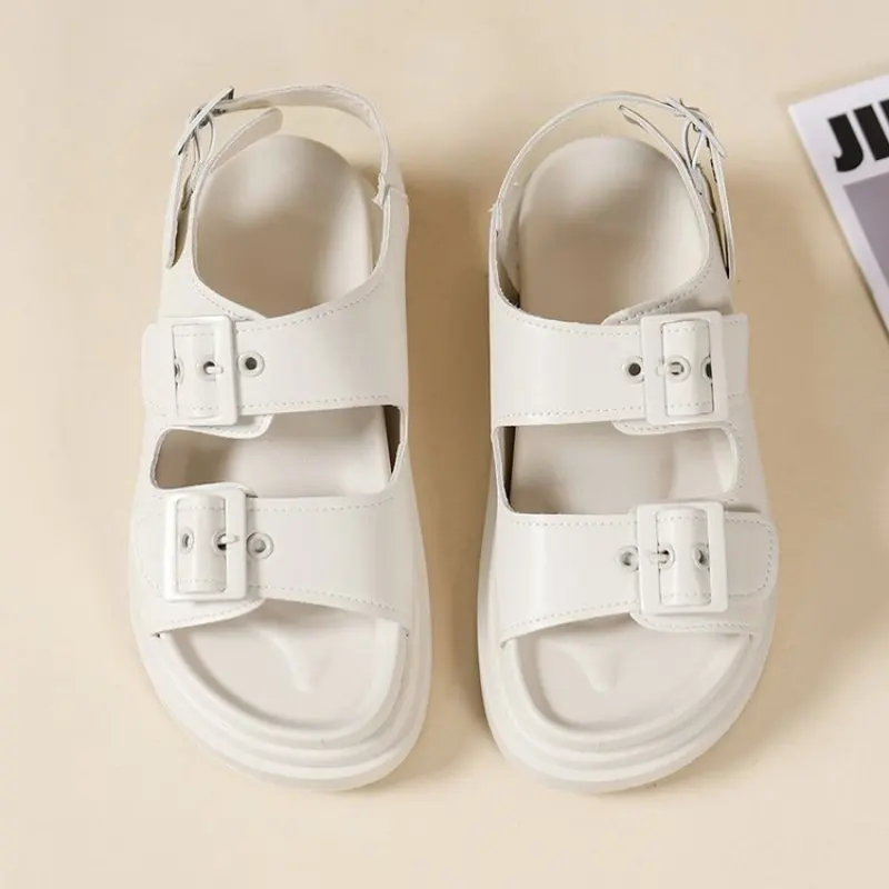 Classic Pin Buckle Design Women's Slippers New Platform Slides Women Size 40 Fashion Outdoor Casual Summer Ladies Shoes Sandals
Classic Pin Buckle Design Women's Slippers New Platform Slides Women Size 40 Fashion Outdoor Casual Summer Ladies Shoes Sandals