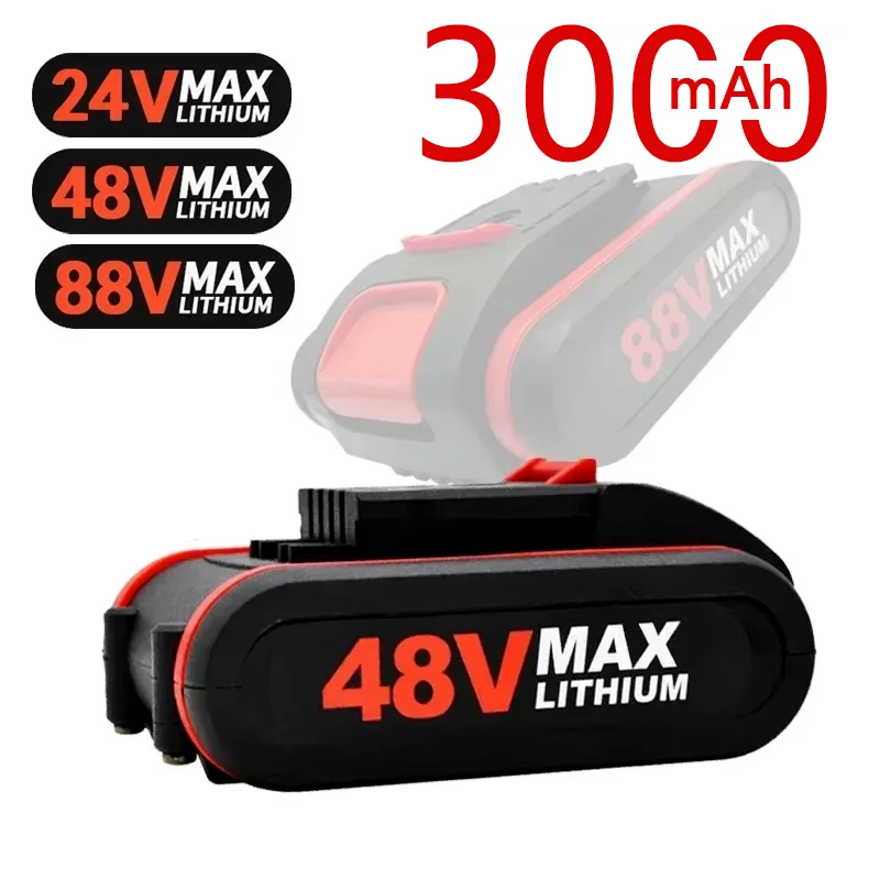 24V 48V 88V 3000mah Lithium Battery Electric Tools Battery, for Wireless Wrench Mini Chain Saw Electric Drill Power Tools ect
24V 48V 88V 3000mah Lithium Battery Electric Tools Battery, for Wireless Wrench Mini Chain Saw Electric Drill Power Tools ect