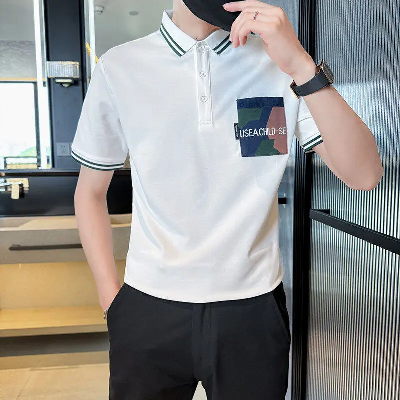 Summer New Sle Korean ort Sve T-irt Busin Striped irt Versatile Clothes Small Size Men's Faion Urban Fit
Summer New Sle Korean ort Sve T-irt Busin Striped irt Versatile Clothes Small Size Men's Faion Urban Fit