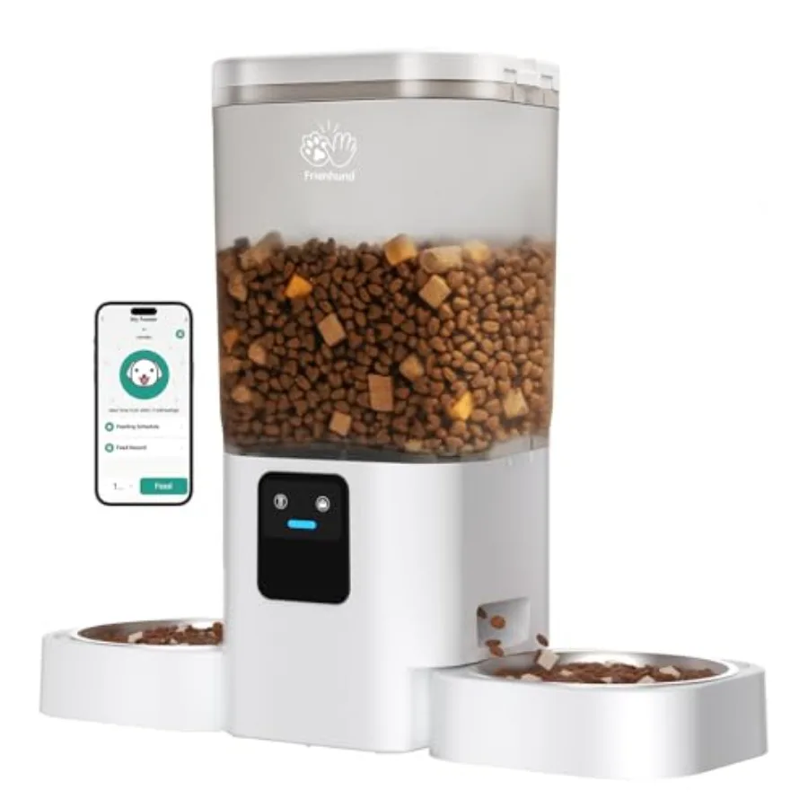 Automatic Cat Feeders 2 Cat with Slow Feed: 7L Dual Automatic Dog Feeder with 5G WiFi, Double Auto cat Food Dispenser for Multi
Automatic Cat Feeders 2 Cat with Slow Feed: 7L Dual Automatic Dog Feeder with 5G WiFi, Double Auto cat Food Dispenser for Multi