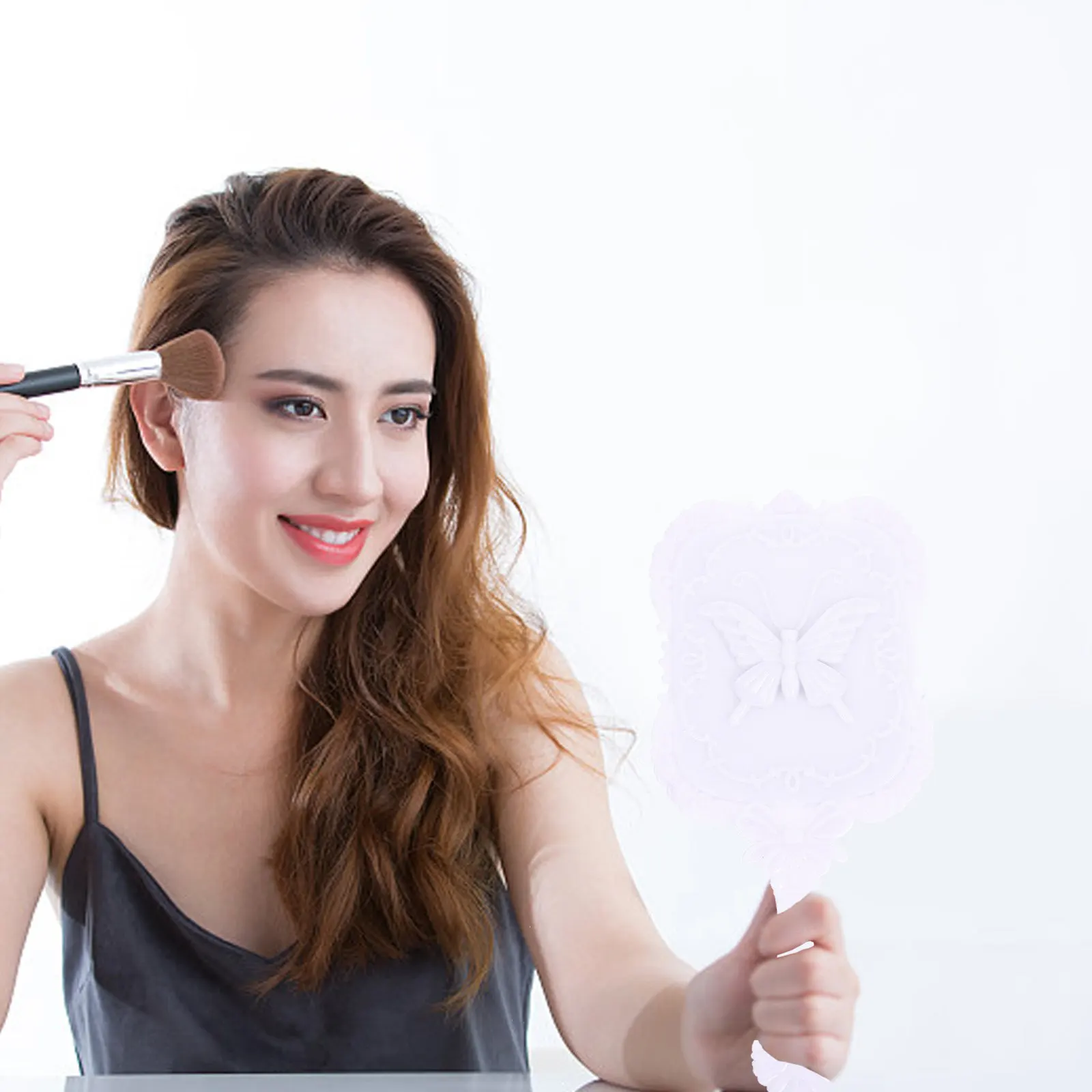 2Pcs Makeup Mirrors Compact Portable Butterflies Pattern Handle Lightweight Beauty Mirrors for Home Salon Travel
2Pcs Makeup Mirrors Compact Portable Butterflies Pattern Handle Lightweight Beauty Mirrors for Home Salon Travel