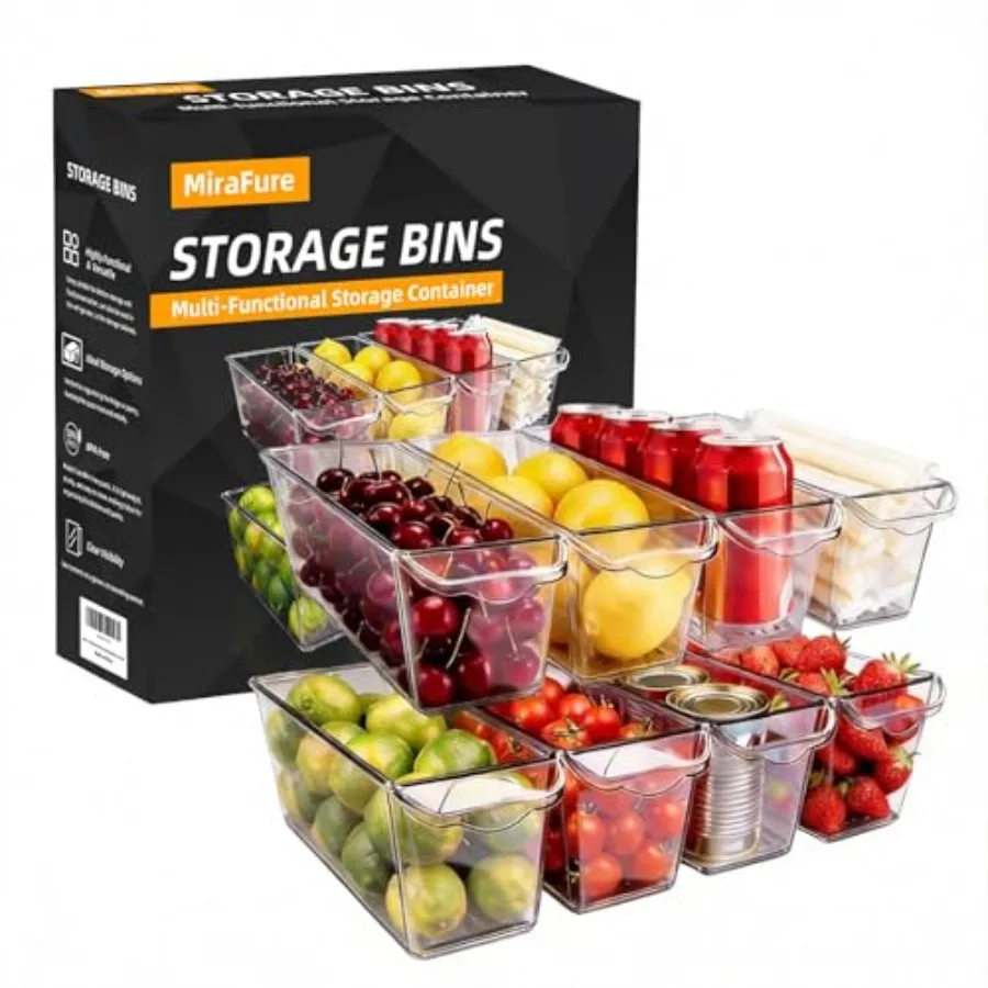 Pack Fridge Storage Bins BPA Free Clear Refrigerator Organizers and Storage Containers Clear Pantry Organization and Cabinet Bi
Pack Fridge Storage Bins BPA Free Clear Refrigerator Organizers and Storage Containers Clear Pantry Organization and Cabinet Bi