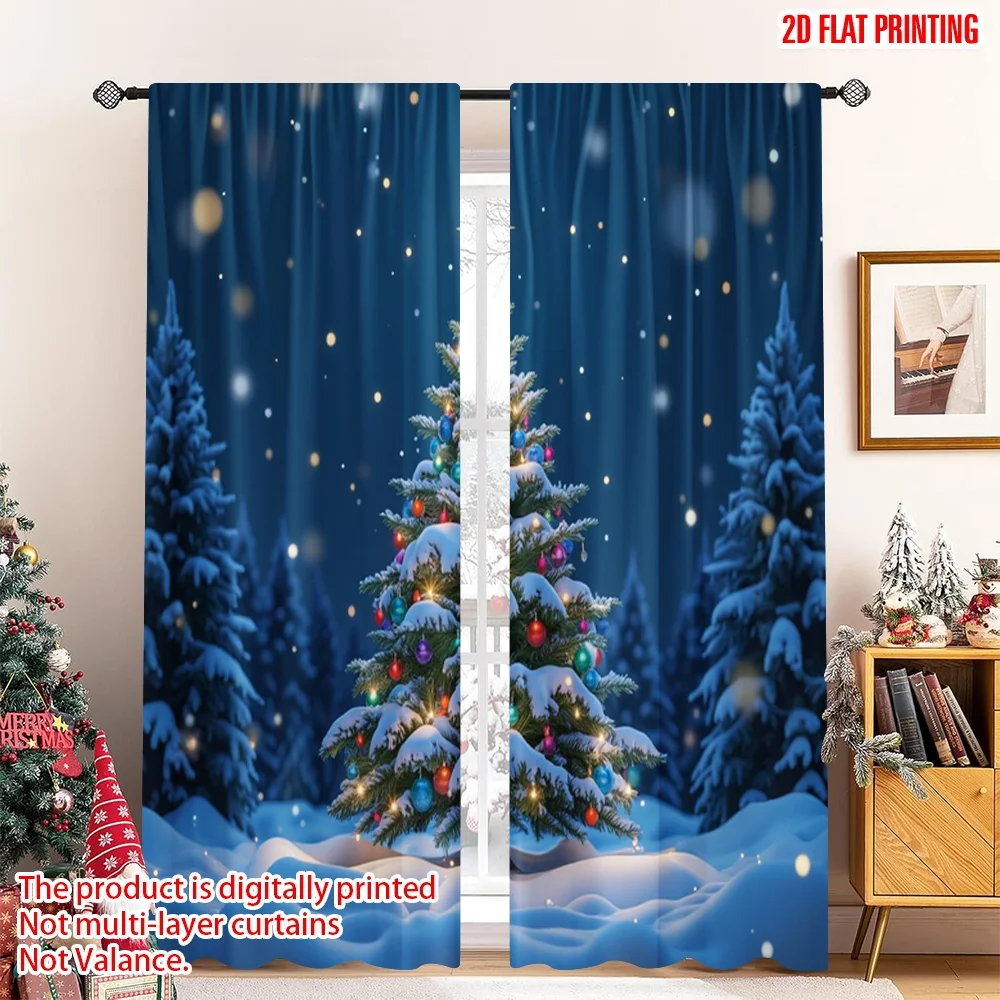 2pcs 2D flat printing Christmas Window Curtains Christmas Tree Lights Snow Polyester Without Electricity Party Decorations for
2pcs 2D flat printing Christmas Window Curtains Christmas Tree Lights Snow Polyester Without Electricity Party Decorations for
