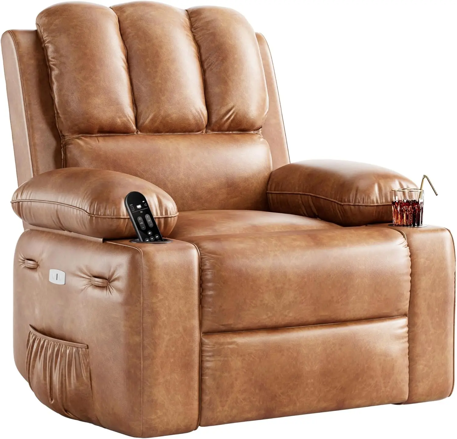 Garvee Power Recliner Chair with Massage Heat, 360° Swivel Recliner Chairs with Cup Holder for Living Room Bedroom Nursery Retro
Garvee Power Recliner Chair with Massage Heat, 360° Swivel Recliner Chairs with Cup Holder for Living Room Bedroom Nursery Retro