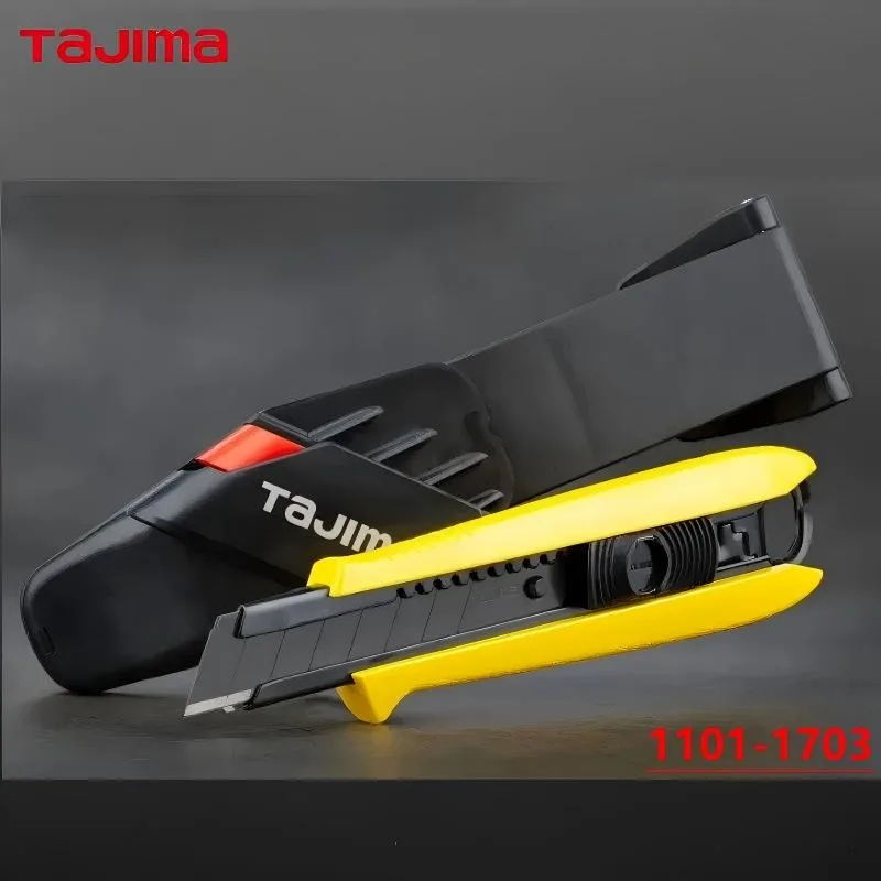 TAJIMA 1101-1703 Professional Utility Knife 18mm - Japanese Steel, Self-Locking, Multi-Purpose for DIY/Craft
TAJIMA 1101-1703 Professional Utility Knife 18mm - Japanese Steel, Self-Locking, Multi-Purpose for DIY/Craft