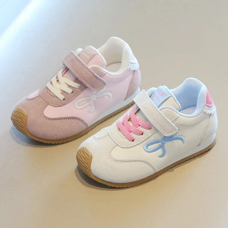 Mumoresip Girls Embroidered Sneakers Sweet Bow Patchwork Children Sports Shoes School Lightweight Kids Non-slip Running Sneakers
Mumoresip Girls Embroidered Sneakers Sweet Bow Patchwork Children Sports Shoes School Lightweight Kids Non-slip Running Sneakers
