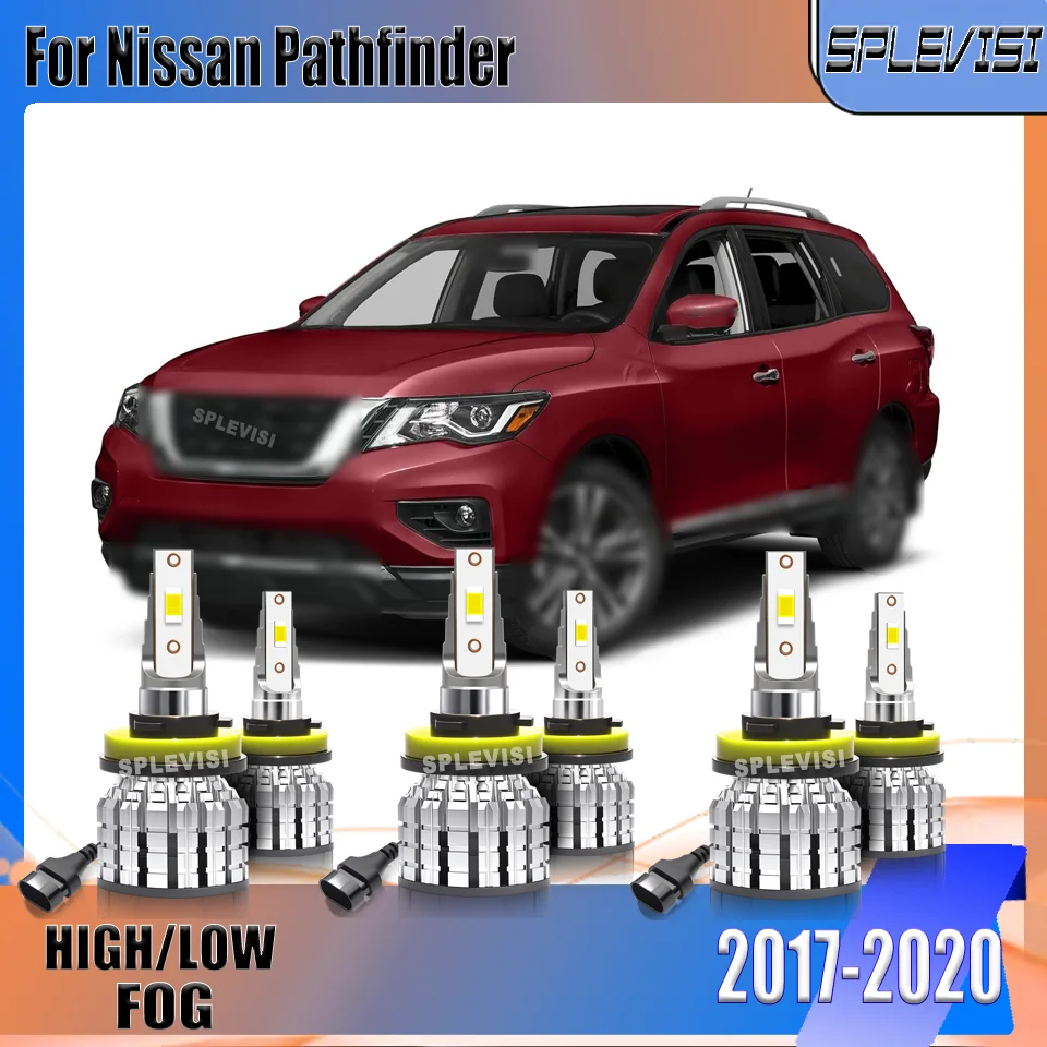 SPLEVISI Long Lifespan Over 60000hrs Car LED Headlight Foglamp Combo 3 Years Warranty For Nissan Pathfinder 2017 2018 2019 2020
SPLEVISI Long Lifespan Over 60000hrs Car LED Headlight Foglamp Combo 3 Years Warranty For Nissan Pathfinder 2017 2018 2019 2020