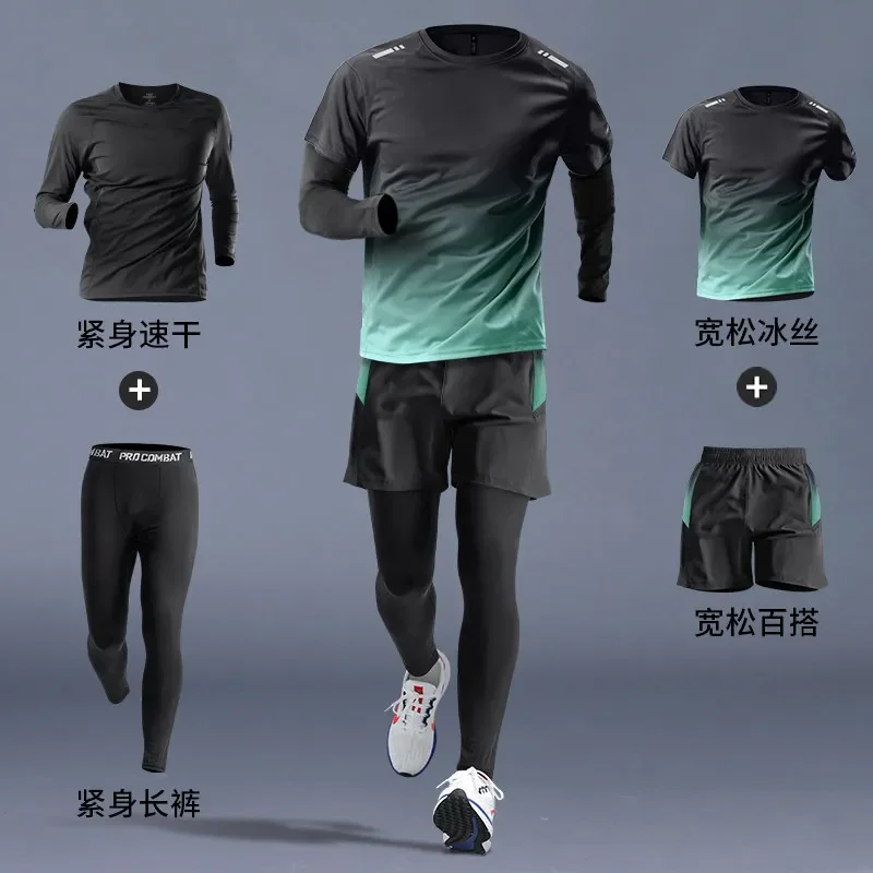 New Spring Men's Running Set: Quick-Dry Gym & Marathon Training Gear for Morning Runs and Cycling.
New Spring Men's Running Set: Quick-Dry Gym & Marathon Training Gear for Morning Runs and Cycling.