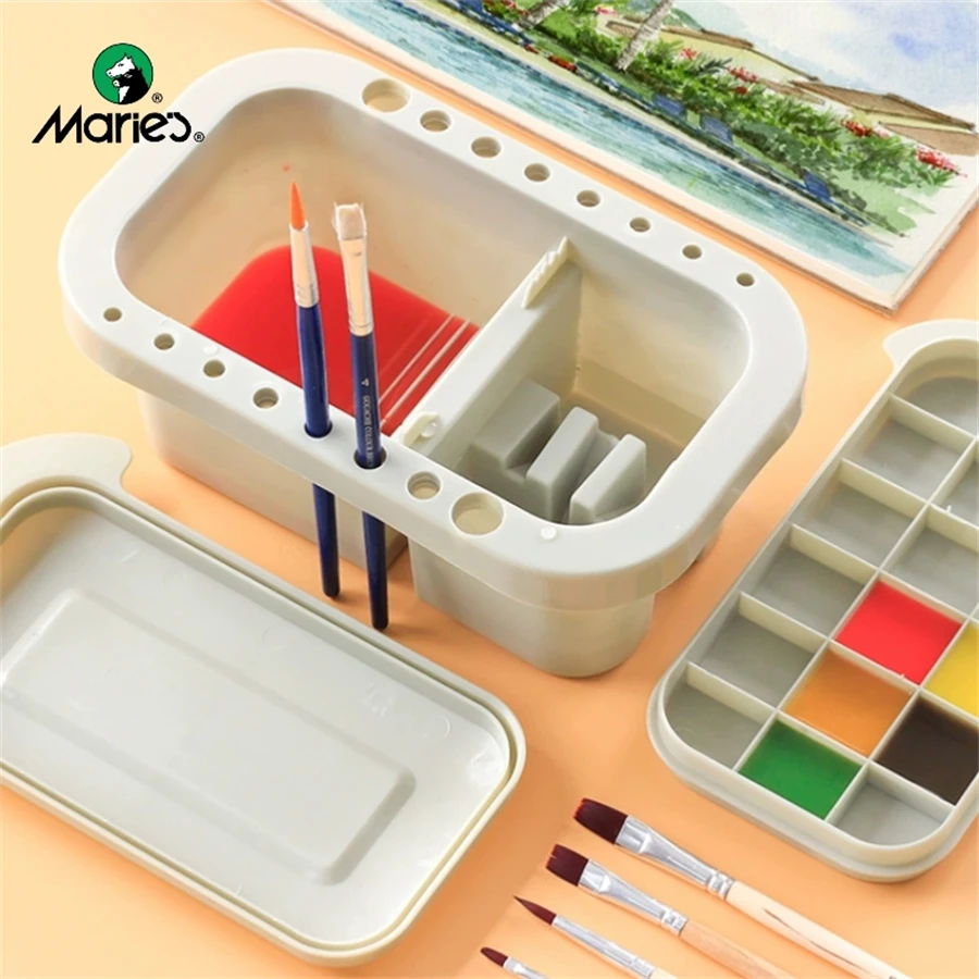 Многофункциональное ведро для мытья ручек с ведром для цветной палитры, держателем для художественных кистей, пигментной водной пудрой, акварельной краской
Многофункциональное ведро для мытья ручек с ведром для цветной палитры, держателем для художественных кистей, пигментной водной пудрой, акварельной краской