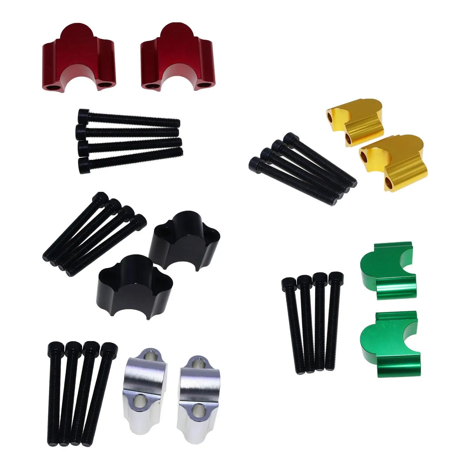 Handlebar Riser Adapter Aluminum Alloy CNC Motorcycle Mount Clamp for 22mm Tube Handlebars Improved Riding Posture
Handlebar Riser Adapter Aluminum Alloy CNC Motorcycle Mount Clamp for 22mm Tube Handlebars Improved Riding Posture