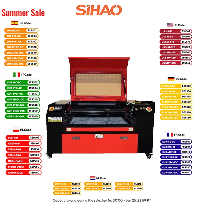 Sihao Ruida Laser Engraver 60W 70*50cm Laser Engraving Machin 60W Laser Cutter and Engraver For Wood Acrylic
Sihao Ruida Laser Engraver 60W 70*50cm Laser Engraving Machin 60W Laser Cutter and Engraver For Wood Acrylic