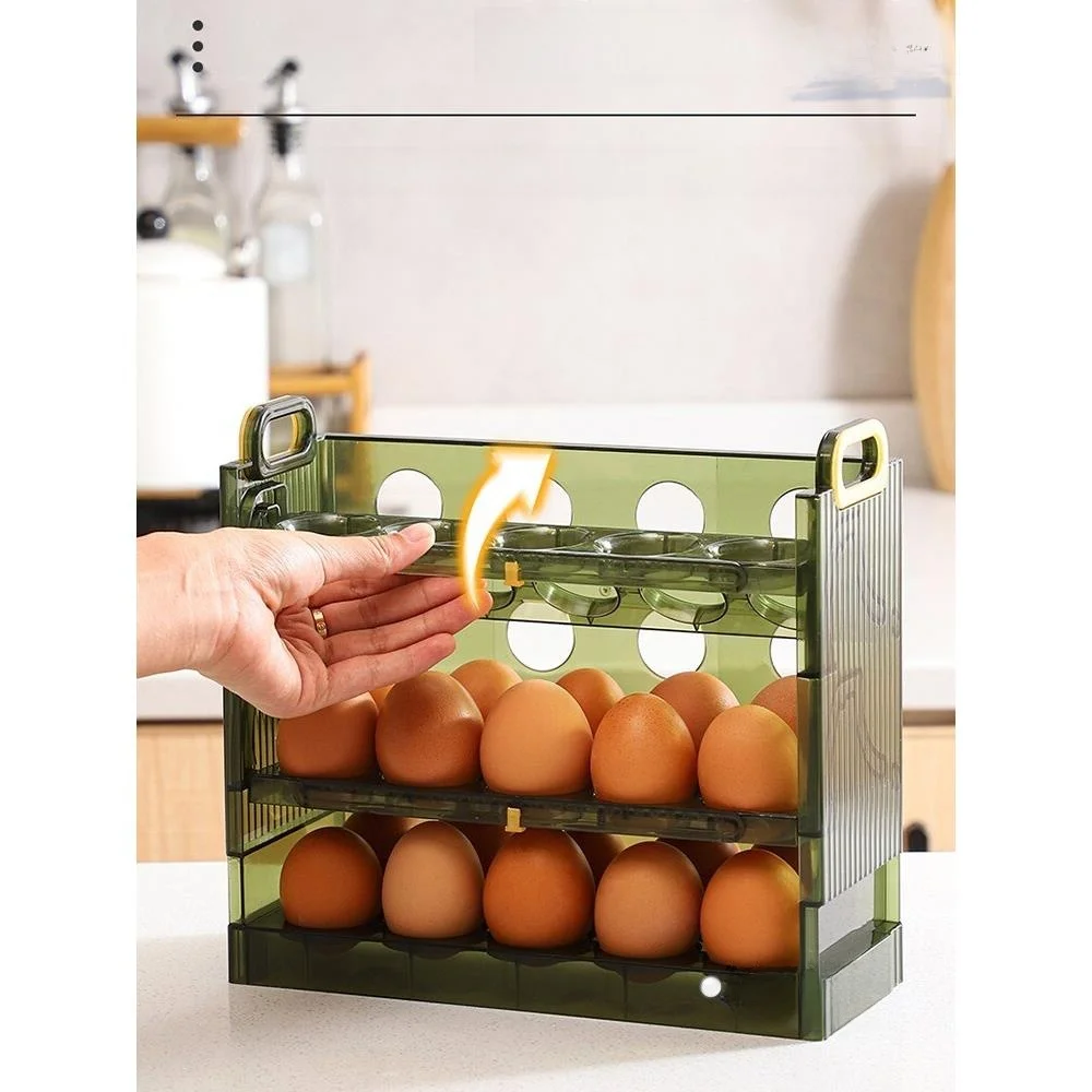 Kitchen Egg Storage Box Fridge Side Door Organizer Revolvable Freshness Preservation Stainless Steel Egg Holder Cont...
Kitchen Egg Storage Box Fridge Side Door Organizer Revolvable Freshness Preservation Stainless Steel Egg Holder Cont...