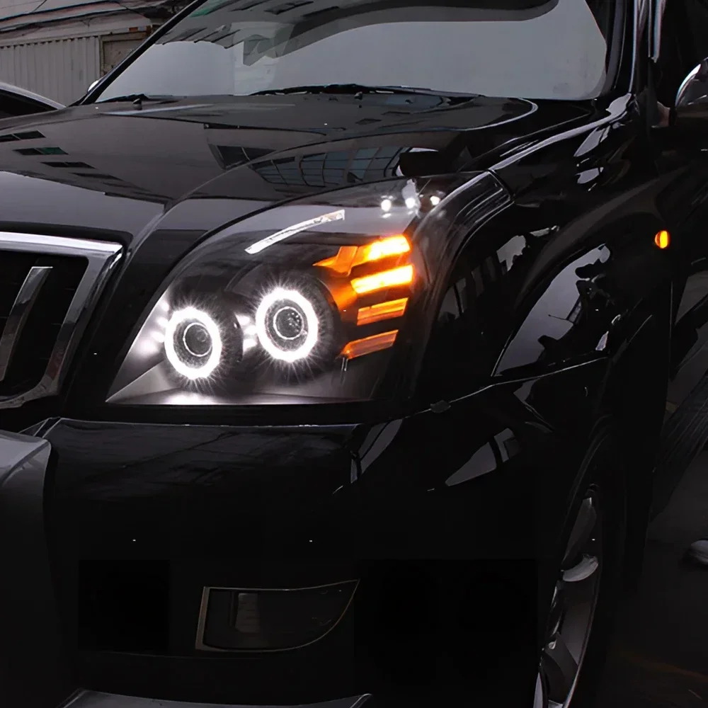 Для Toyota Prado 2004-2009 автомобильная фара в сборе, обновленный дизайн «ангельские глазки», светодиодные передние лампы автомобиля, аксессуары с двумя линзами проектора
Для Toyota Prado 2004-2009 автомобильная фара в сборе, обновленный дизайн «ангельские глазки», светодиодные передние лампы автомобиля, аксессуары с двумя линзами проектора