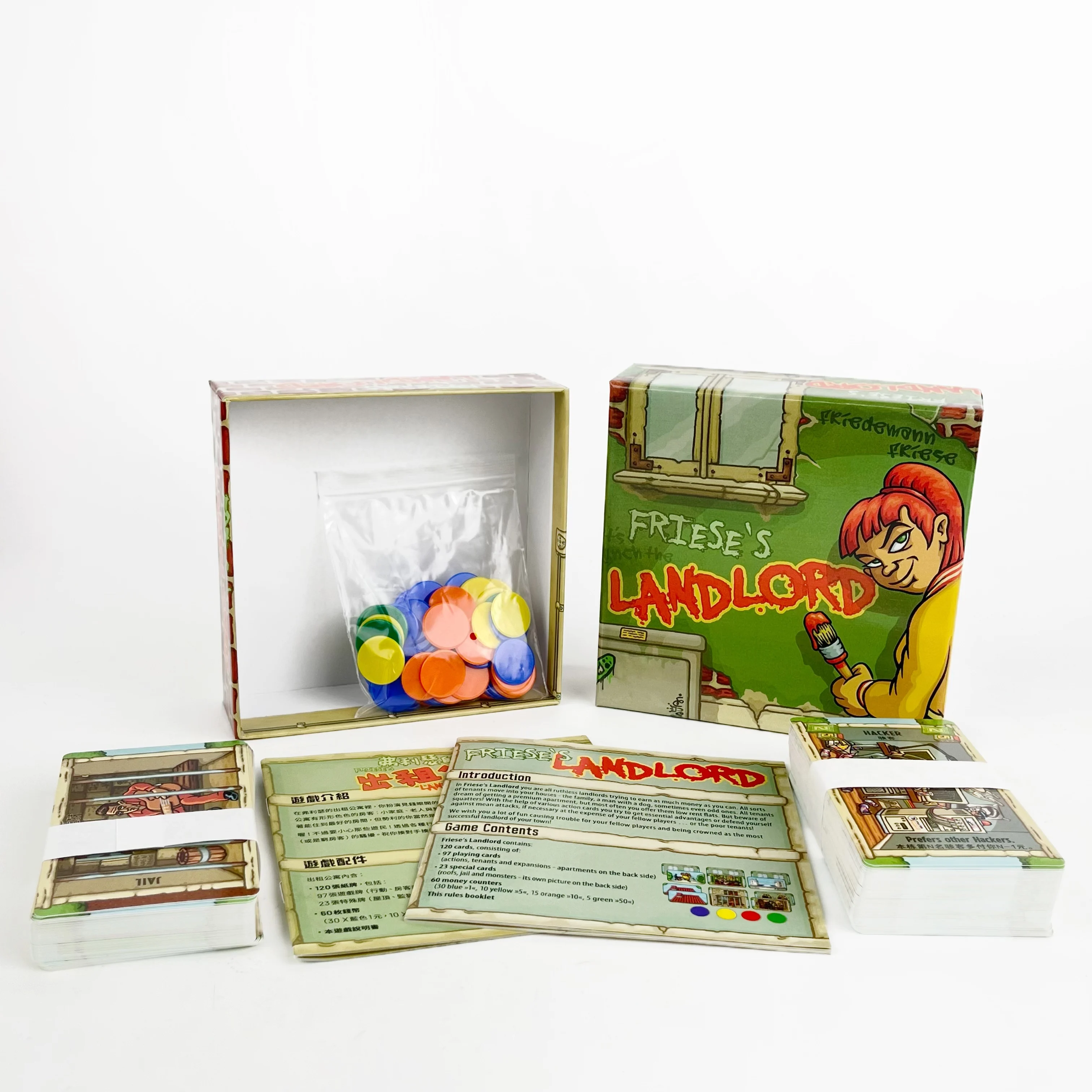 Friese's Landlord: The classic party game where you outsmart & outplay rivals to become the town’s wealthiest landlord!
Friese's Landlord: The classic party game where you outsmart & outplay rivals to become the town’s wealthiest landlord!