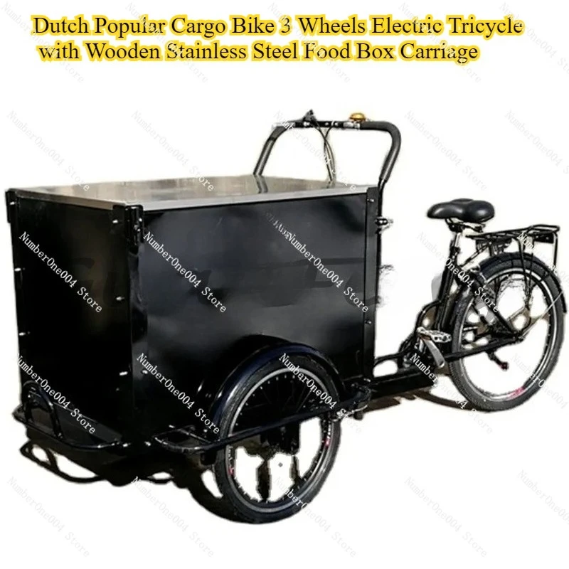 Popular Cargo Bike 3 Wheels Electric Tricycle with Wooden Stainless Steel Food Box Carriage
Popular Cargo Bike 3 Wheels Electric Tricycle with Wooden Stainless Steel Food Box Carriage