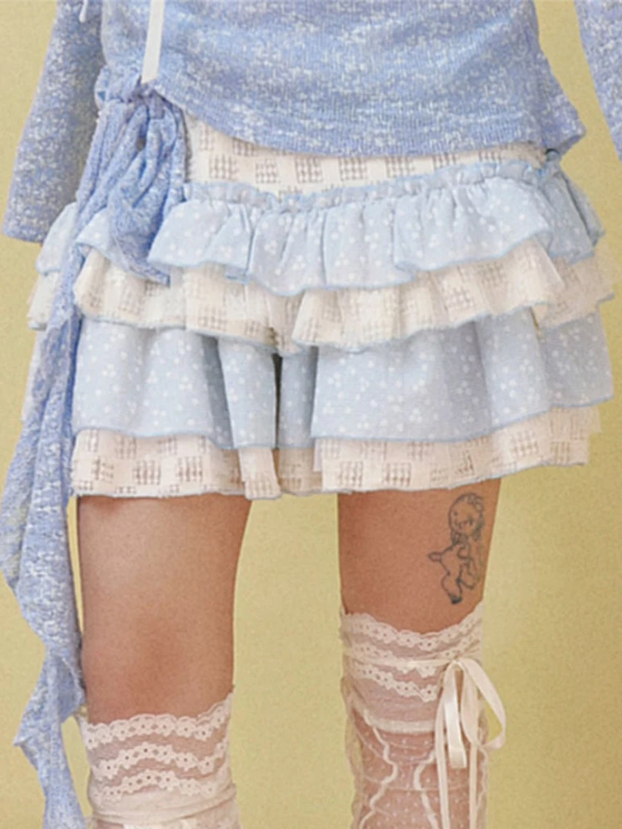 Summer Elegant Contrast Color Layered Skirt Women Mini Skirt Streetwear for Casual Daily
Summer Elegant Contrast Color Layered Skirt Women Mini Skirt Streetwear for Casual Daily
