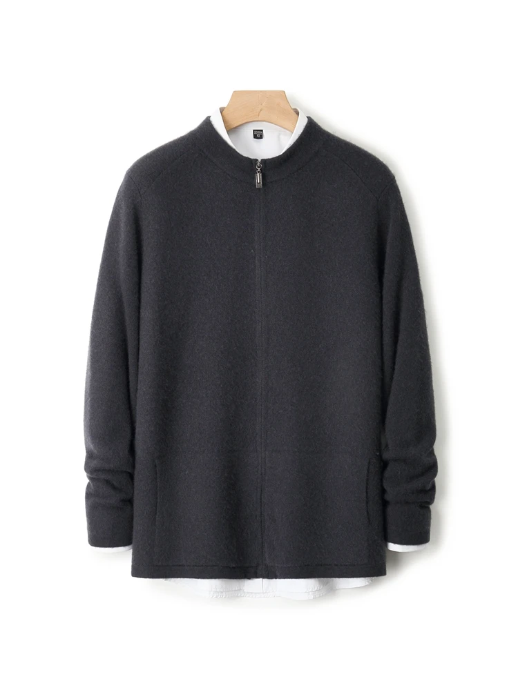 TLOML Men's 100% Merino Wool Knitwear Mock Neck Zippers Cardigan Autumn Winter Thick Sweater Coat Soft Outdoor Sports Cardigan
TLOML Men's 100% Merino Wool Knitwear Mock Neck Zippers Cardigan Autumn Winter Thick Sweater Coat Soft Outdoor Sports Cardigan