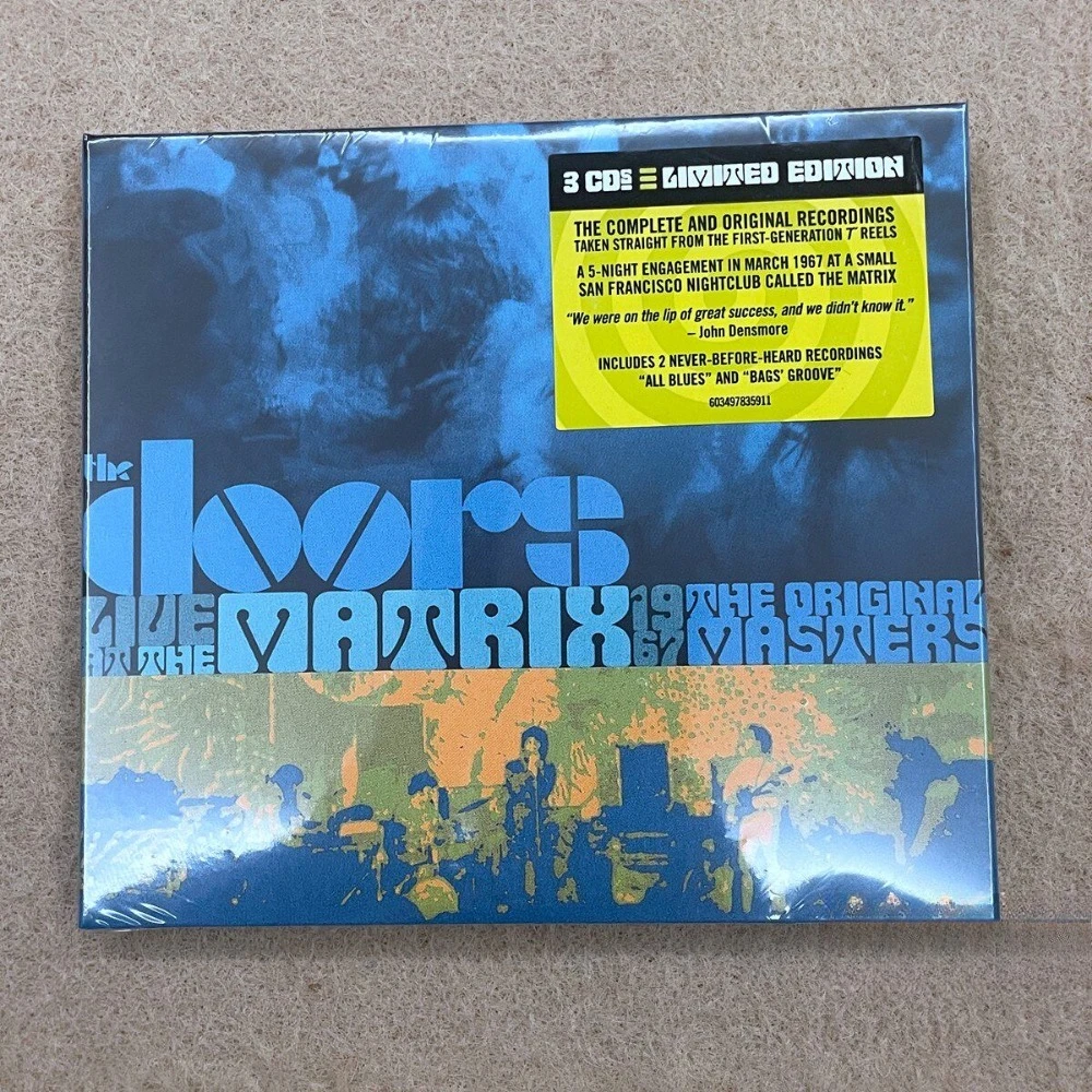 The Doors Live At The Matrix 1967 3CD Original Masters Psychedelic Rock Live Album, новый, запечатанный
The Doors Live At The Matrix 1967 3CD Original Masters Psychedelic Rock Live Album, новый, запечатанный