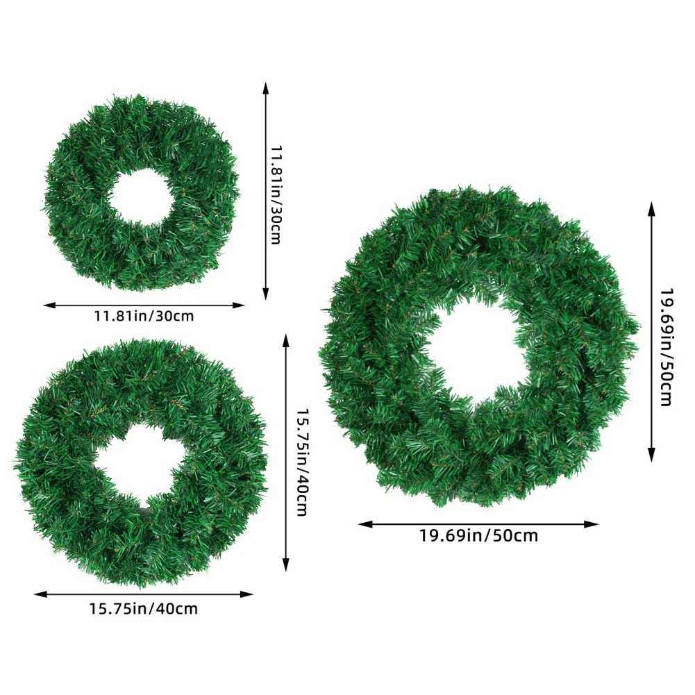 30/40/50cm Wreath Artificial Green PVC Wall Wreaths Seasonal Home The Wreath Christmas Ribbon Wreath Fall Wreath for Front Door
30/40/50cm Wreath Artificial Green PVC Wall Wreaths Seasonal Home The Wreath Christmas Ribbon Wreath Fall Wreath for Front Door