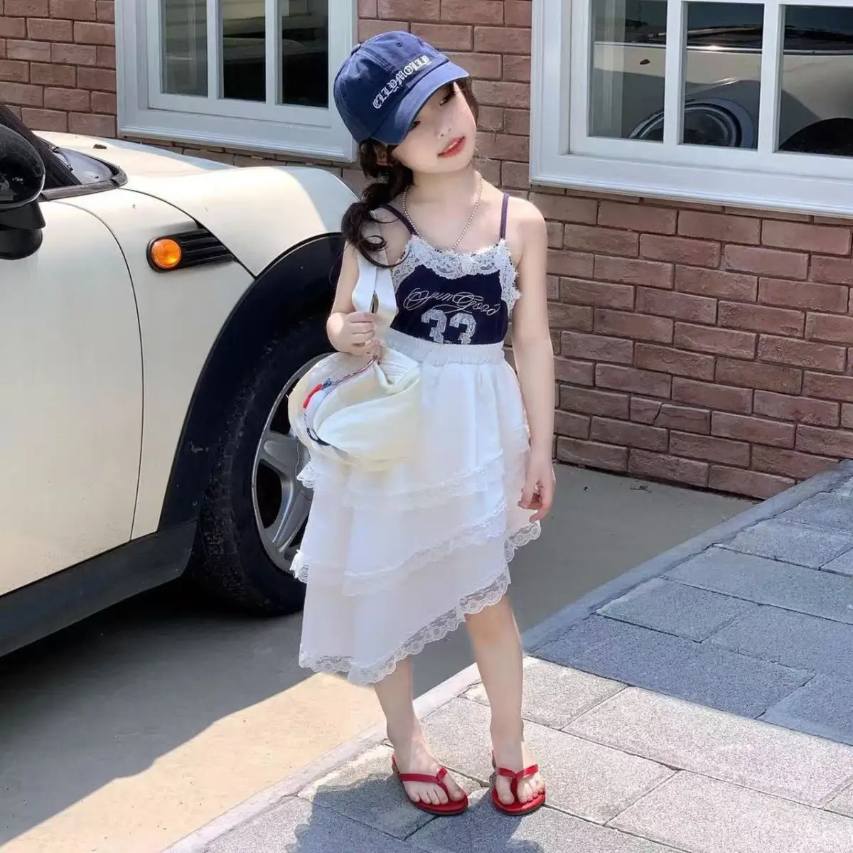 Baby Girl Set Summer New Children's Lace Vest+Irregular Half Skirt 2-piece Set 90-140cm
Baby Girl Set Summer New Children's Lace Vest+Irregular Half Skirt 2-piece Set 90-140cm