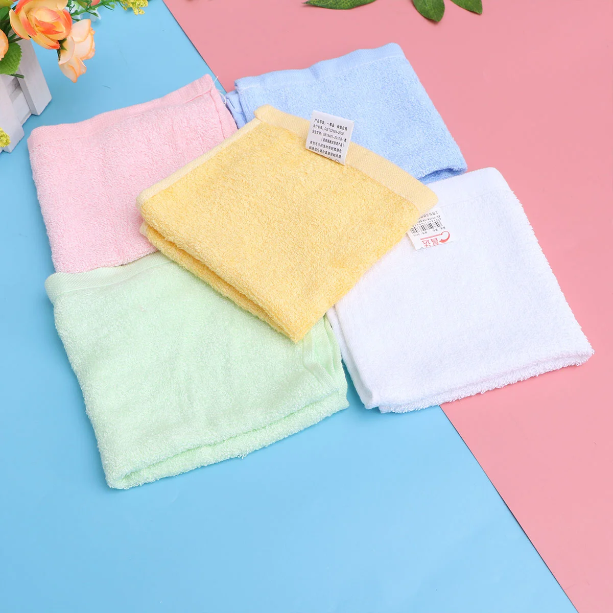 5 Pcs Baby Washcloth Kids Bib Towel Bamboo Fiber Handkerchief Soft Absorbent Quick Dry Pre Washed Healthy Muslin Cloth
5 Pcs Baby Washcloth Kids Bib Towel Bamboo Fiber Handkerchief Soft Absorbent Quick Dry Pre Washed Healthy Muslin Cloth